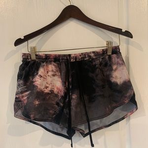 Old navy active black and pink tie dye running short. Size XS.